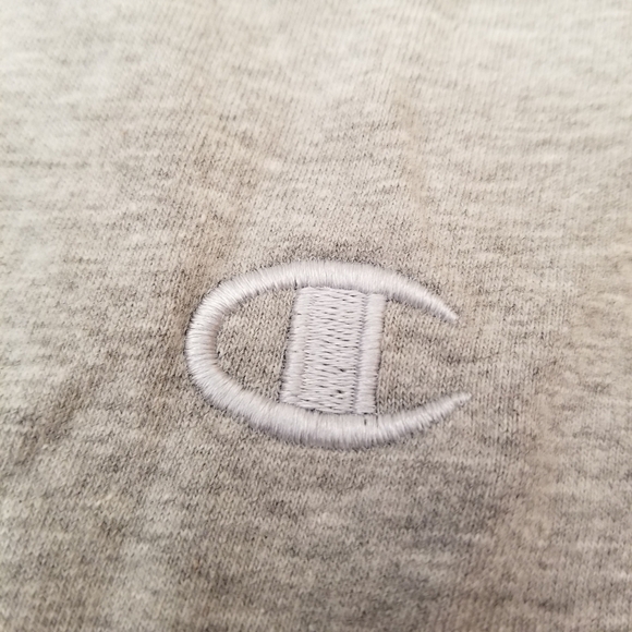 {XXL} Champion Heathered Gray Long Sleeve Tee - Picture 6 of 7